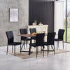 OAK Dining Table Set and 6/4 Grey Leather/Velvet chairs kitchen table set UK