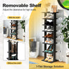 7-Tier Shoe Storage Rack Freestanding Organizer Stand Bathroom Dispaly Shelf
