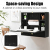 Wall-mounted Drop-leaf Table Folding Floating Laptop Desk Workstation Space Save
