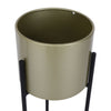 2x Gold Metal Plant Pot Stand Holder Indoor Garden Decor Flower Planter Display