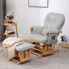 ONPNO Replacement Velvet Cushions 5PCS Set for Glider Rocking Chair and Stool