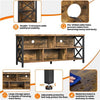 TV Stand for TVs up to 65 Inch, Industrial Entertainment Center TV Console Table