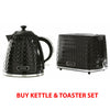 Gloss Black Kettle and Toaster Set 2 Slice - OR BUY SEPARATELY