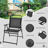 6 Piece Garden Furniture Patio Set Dining Table Parasol & 4 Folding Chair Seats