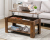 Coffee Table With Storage Lift Top Up Drawer Shelf Wooden Living Room Furniture