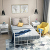Panana 4ft Small Double & 4ft 6 Double Classic Metal Bed Frames in Black/White