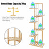 Multi-tier Vertically Bamboo Plant Stand Garden Corner Flower Shelf Rack Unit