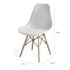 Set of 6 dining bar chairs modern contemporary Scandinavian style wooden legs.