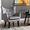 Occasional Wing Chair High Back Fabric Velvet Tub Armchair Fireside Living Room