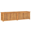 Garden Storage Box with Bag 200x50x53 Solid Wood Teak S7G8