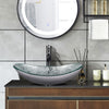 Bathroom Countertop Basin Sink Wash Bowl Art Tempered Glass Tap Pop-up Waste Set