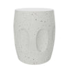 Large Concrete Side Table Drum End Table Decorative Garden Stool Indoor Outdoor