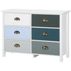 Chest of Drawers, 6 Drawer Storage Organizer Unit Bedroom Living Room