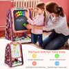 3 in 1 Kids Art Easel 2 Sides Magnetic Whiteboard Chalkboard W/Book Storage Rack
