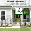 5 Panels Decorative Garden Fence Folding Wire Patio Fences Interlockable