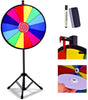 24" Color Prize Wheel Dry Erase Fortune Spinning Floor Stand Party Win Game