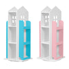 Rotating Childrens Bookshelf Kids Toy Organizer Rack Bookcase Display Cabinet