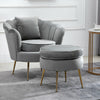 Oyster Velvet Accent Armchair Sofa Chair Footstool Available Lounge Living Room