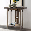 2-Tier Console Table Side/End Table w/ Drawer Shelf Entryway Hallway Art Deco UK