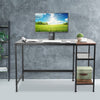 Computer Desk Working Study Writing PC Table Home Office Student with Book Shelf