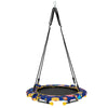 2 in 1 Kids Trampoline with Handle Height Adjustable Children Tree Swings Nest