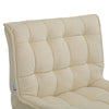 Occasional Armchair with Footstool Tufted Back Upholstered Fireside Sofa Chair