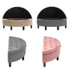 Velvet Chest Storage Ottoman Footrest Bench Stool Box Seat Pouffe Chair Bedroom