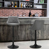 2 x Bar Stools Kitchen Breakfast Chairs with Swivel Gas Lift Adjustable Height