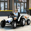Kids Tractor and Trailer 12V Electric Children Ride on Toy Car W/ Remote Control