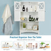 Over-The-Toilet Storage Cabinet 3-Tier Washing Machine Rack W/ Adjustable Shelf