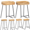 Solid Mango Wood Gavin Bar Stools Kitchen Dining Seat Multi Sizes vidaXL