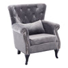 Chesterfield Queen Anne High Back Scroll Arm Chair Living Room Fireside Armchair