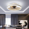 LED Ceiling Fan Light Dimmable Living Room Chandelier Lamp With Remote Control