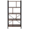4 Tier Metal Wood Bookshelf Industrial Stand Living Room Display Rack Organiser