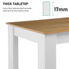 Wooden Dining Table and Chairs 4 / 6 Set Pu Leather Seat Kitchen Room Furniture