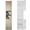 Tall Bathroom Cupboard Large Tallboy Cabinet Free Standing Storage Unit Home New