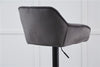 2/4X Luxury Bar Stools Velvet Padded＆Armrest Swivel Bar Chairs Breakfast Kitchen