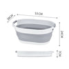 24L Silicone Folding Laundry Basket Space Saving Washing Pop Up Bin Collapsible