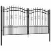 Fence Gate with Spear Black 305x198 -coated Steel M0R3