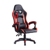 Red Faux Leather Racing Gaming Chair Swivel Office Gamer Desk Chair Adjustable