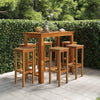 7 Piece Garden Bar Set Solid Wood Acacia R6A3