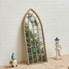 Window Style Arch Wall Hanging Mirrors Glass Panel Vintage Hallway Home 115*50cm
