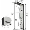 Shower Panel Column Tower Waterfall Rain Massage Body Jet Stainless Steel System