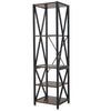 Industrial Ladder Book Storage Shelf Plant Stand / Bedside End Table Nightstand