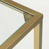 Coffee Table, Cocktail Table with Tempered Glass Top and Mesh Shelf LGT031A01