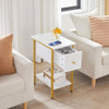 Side Table End Table Bedside Table Coffee Table 18.9"L x 11.8"W x 23.6"H
