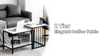 Set of 2 Modern Coffee Nesting Table Set 3 Tiers Storage Side Table Living Room