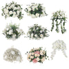Artificial Rose Hydrangea Flowers Bouquet Leaves Balls Wedding Home Garden Decor