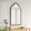 Large Rustic Look Window Style Mirror Garden Home Wall Mounted Vintage Outdoor