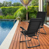 2 Pack Padded Patio Lounger Chair Patio Recliners Padded Folding Lawn Chair